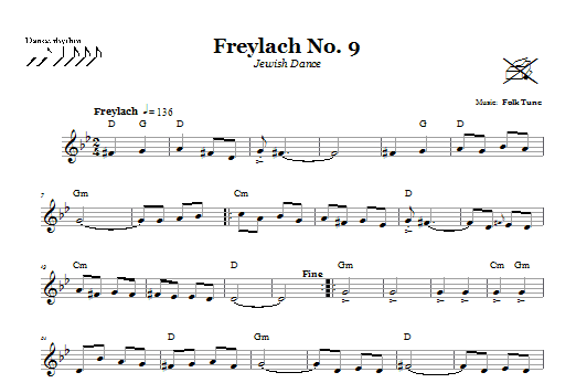 Download Folk Tune Freylach No. 9 (Jewish Dance) Sheet Music