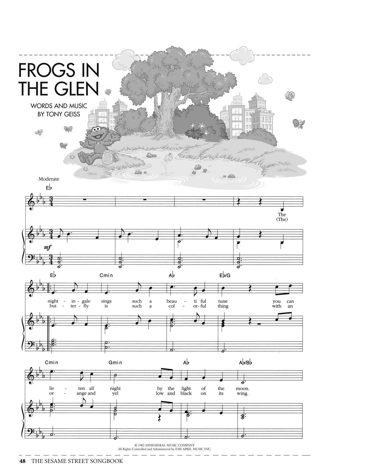 Tony Geiss Frogs In The Glen (from Sesame Street) sheet music notes printable PDF score