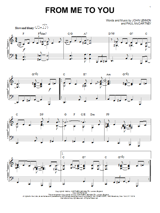 Download The Beatles From Me To You [Jazz version] (arr. Bre Sheet Music