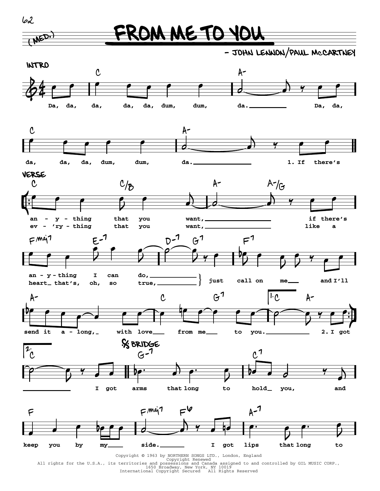 Download The Beatles From Me To You [Jazz version] Sheet Music