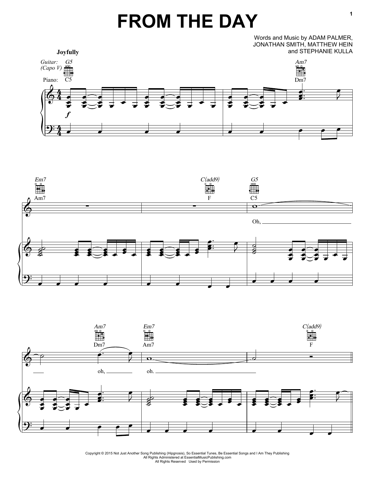 Download I Am They From The Day Sheet Music