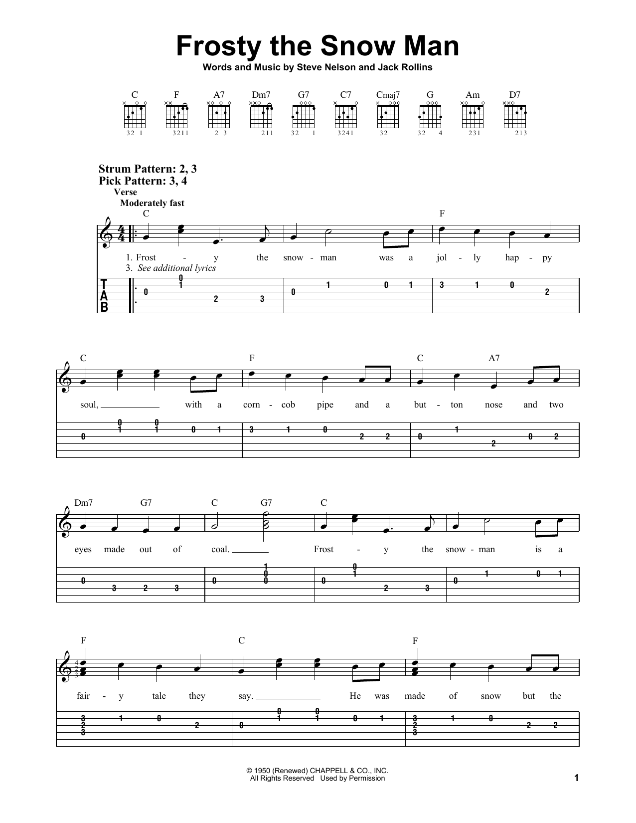 Download Gene Autry Frosty The Snow Man Sheet Music