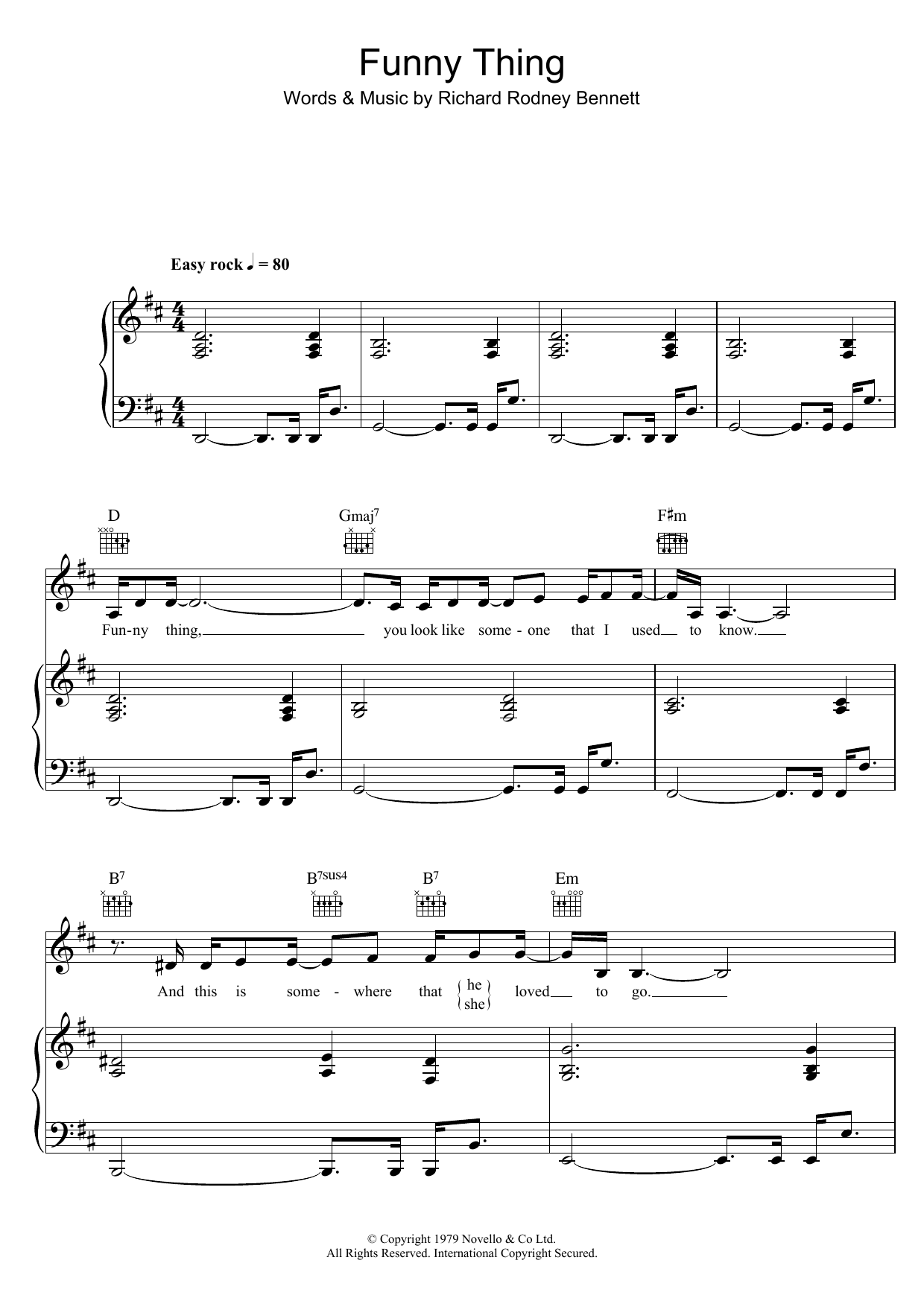 Download Marian Montgomery Funny Thing Sheet Music