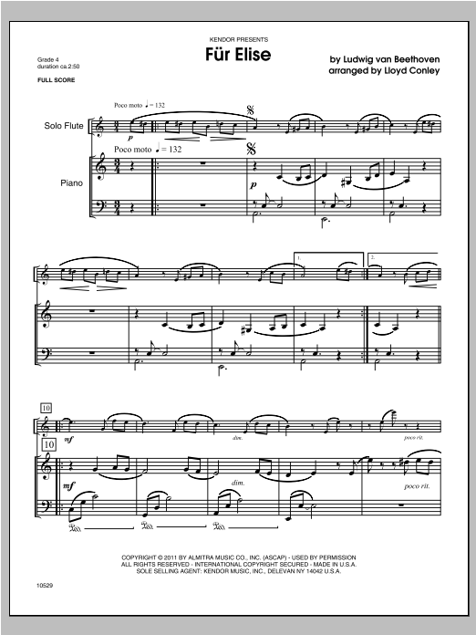 Download Conley Fur Elise - Piano/Score Sheet Music