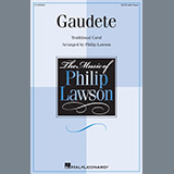 Download or print Gaudete (arr. Philip Lawson) Sheet Music Printable PDF 6-page score for Christmas / arranged SATB Choir SKU: 1328002.