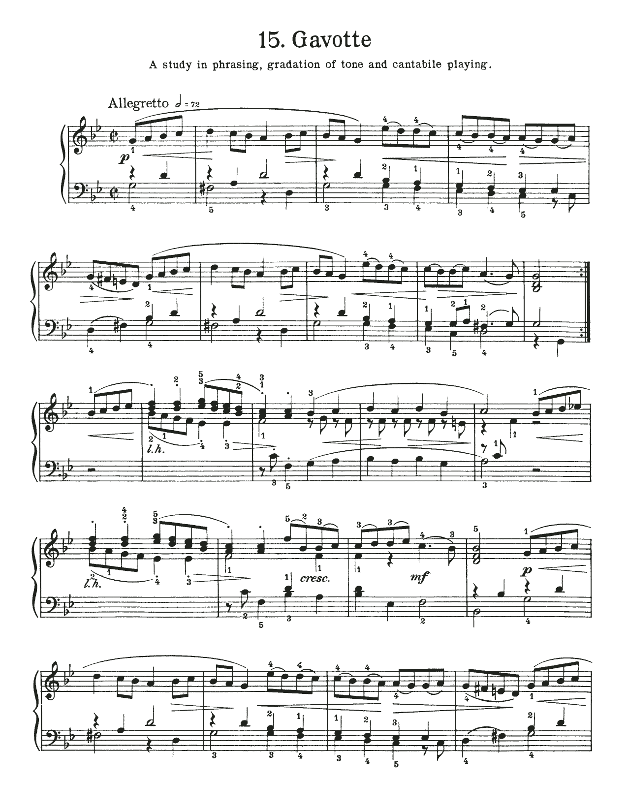 Download Johann Sebastian Bach Gavotte In G Minor, BWV 822 Sheet Music