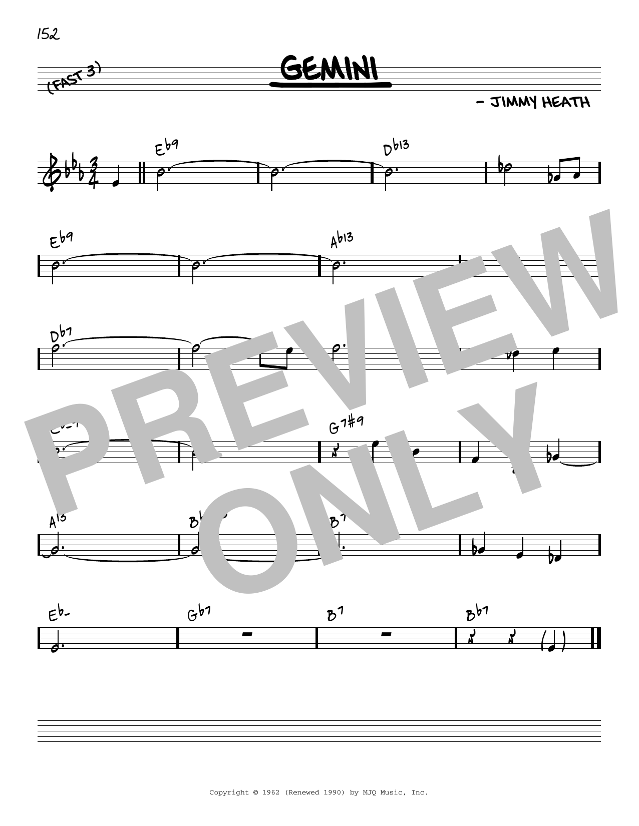 Download Jimmy Heath Gemini [Reharmonized version] (arr. Jac Sheet Music