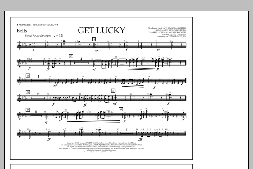 Download Tom Wallace Get Lucky - Bells Sheet Music