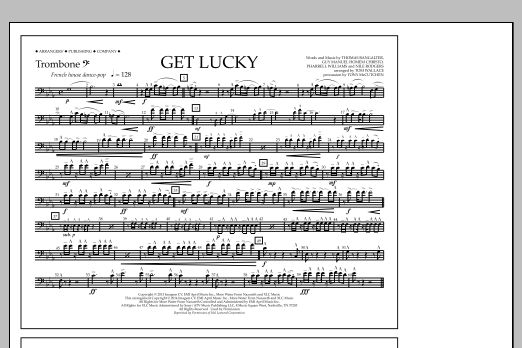 Download Tom Wallace Get Lucky - Trombone B.C. Sheet Music