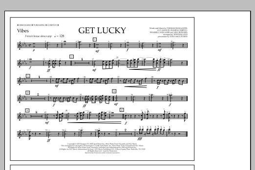 Download Tom Wallace Get Lucky - Vibes Sheet Music