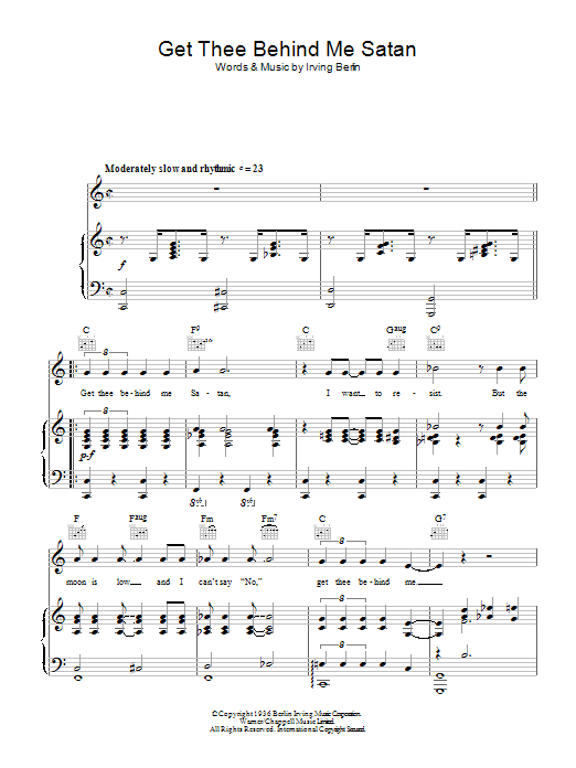 Download Ella Fitzgerald Get Thee Behind Me Satan Sheet Music