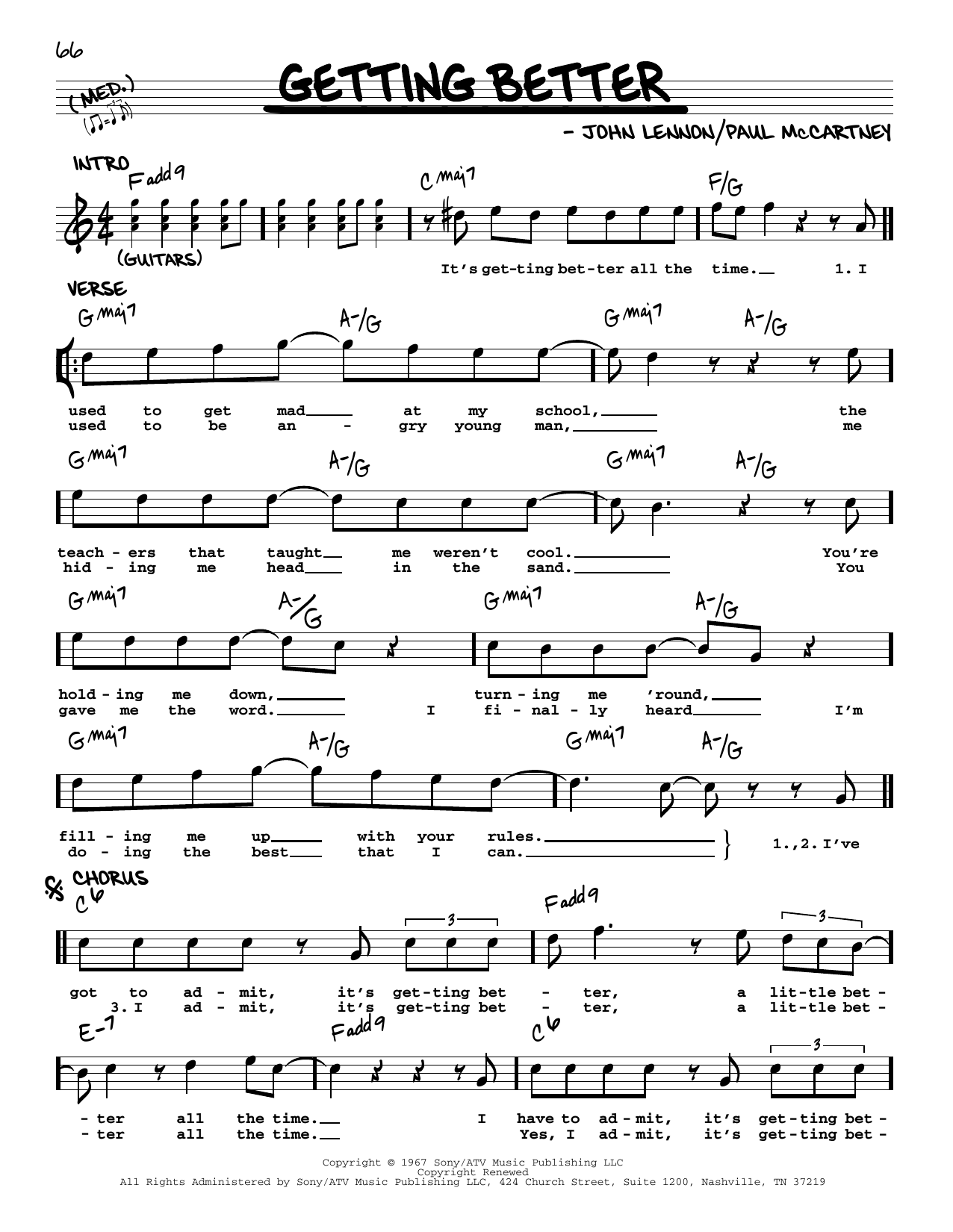 Download The Beatles Getting Better [Jazz version] Sheet Music