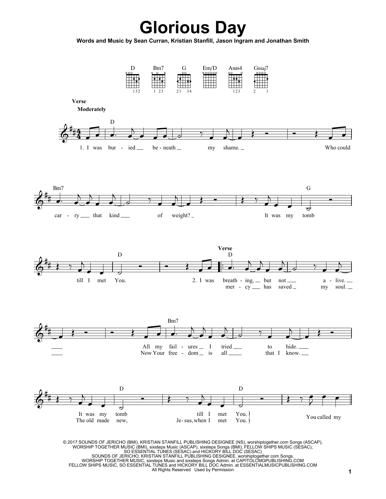 Download Passion Glorious Day Sheet Music