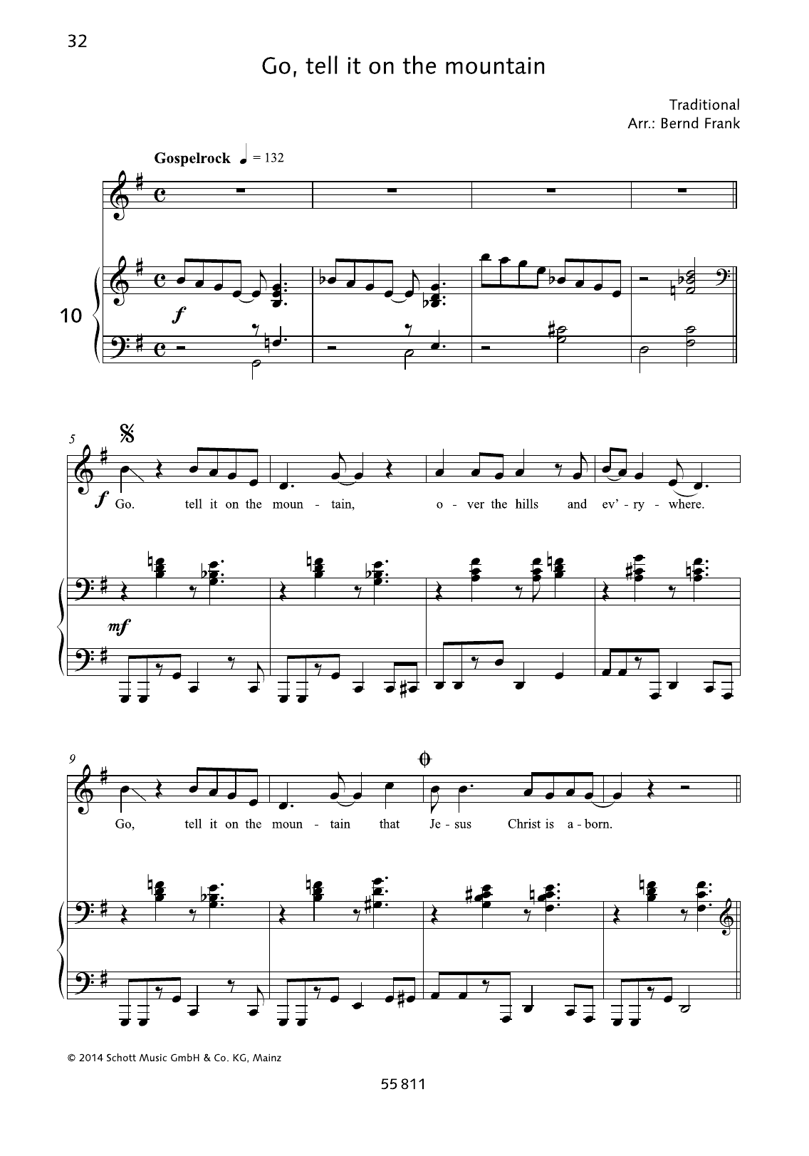 Download Bernd Frank Go, Tell It on the Mountain Sheet Music