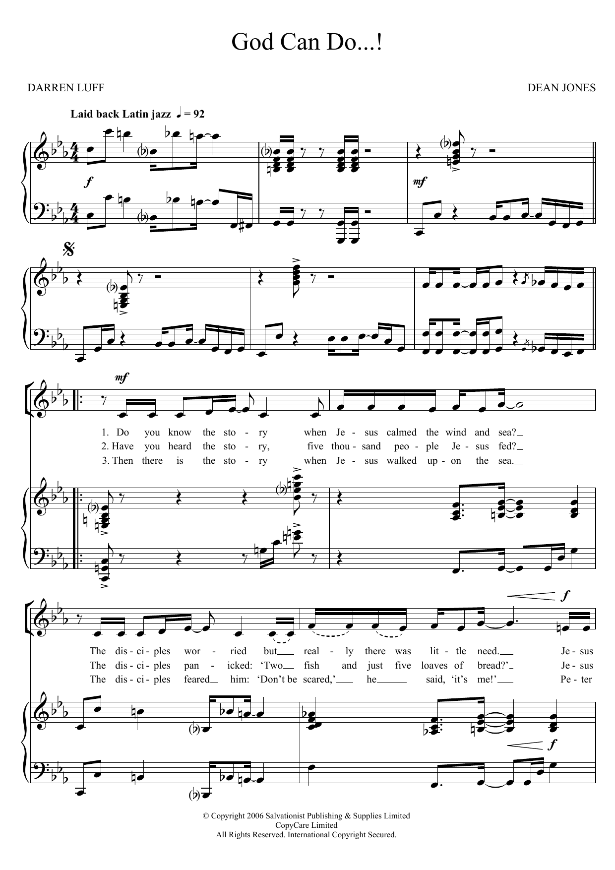 Download The Salvation Army God Can Do Sheet Music