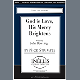 Download or print God is Love, His Mercy Brightens Sheet Music Printable PDF 5-page score for Concert / arranged SATB Choir SKU: 1200042.