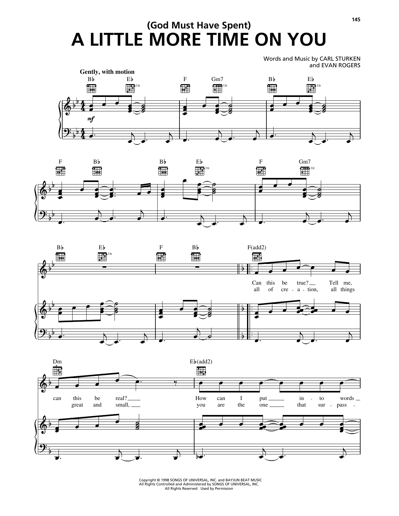 Download *NSYNC (God Must Have Spent) A Little More Tim Sheet Music