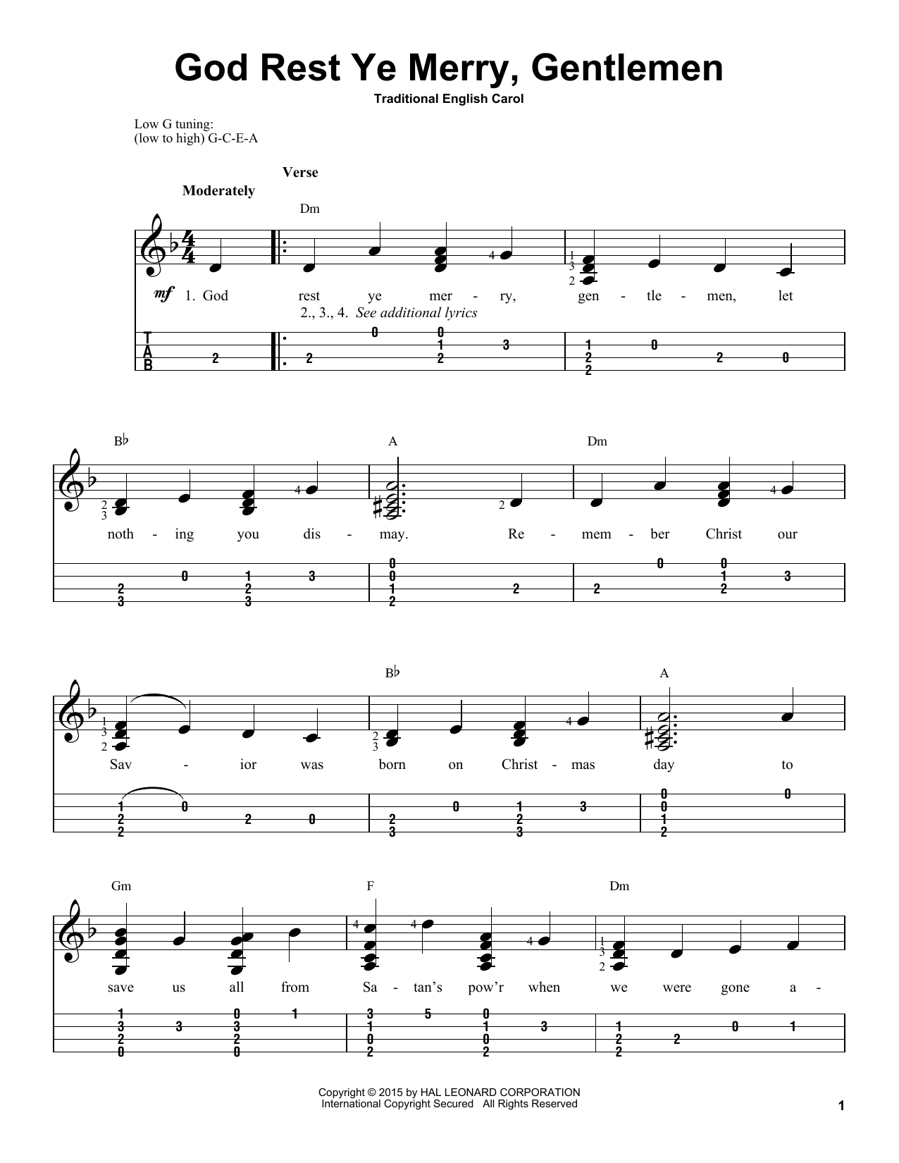 Download 19th Century English Carol God Rest Ye Merry, Gentlemen Sheet Music