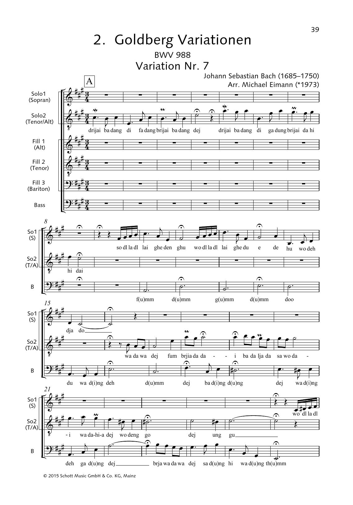 Download Johann Sebastian Bach Goldberg Variations, Variation No. 7 Sheet Music