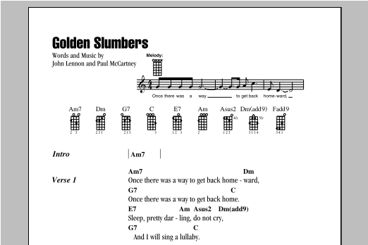Download The Beatles Golden Slumbers Sheet Music