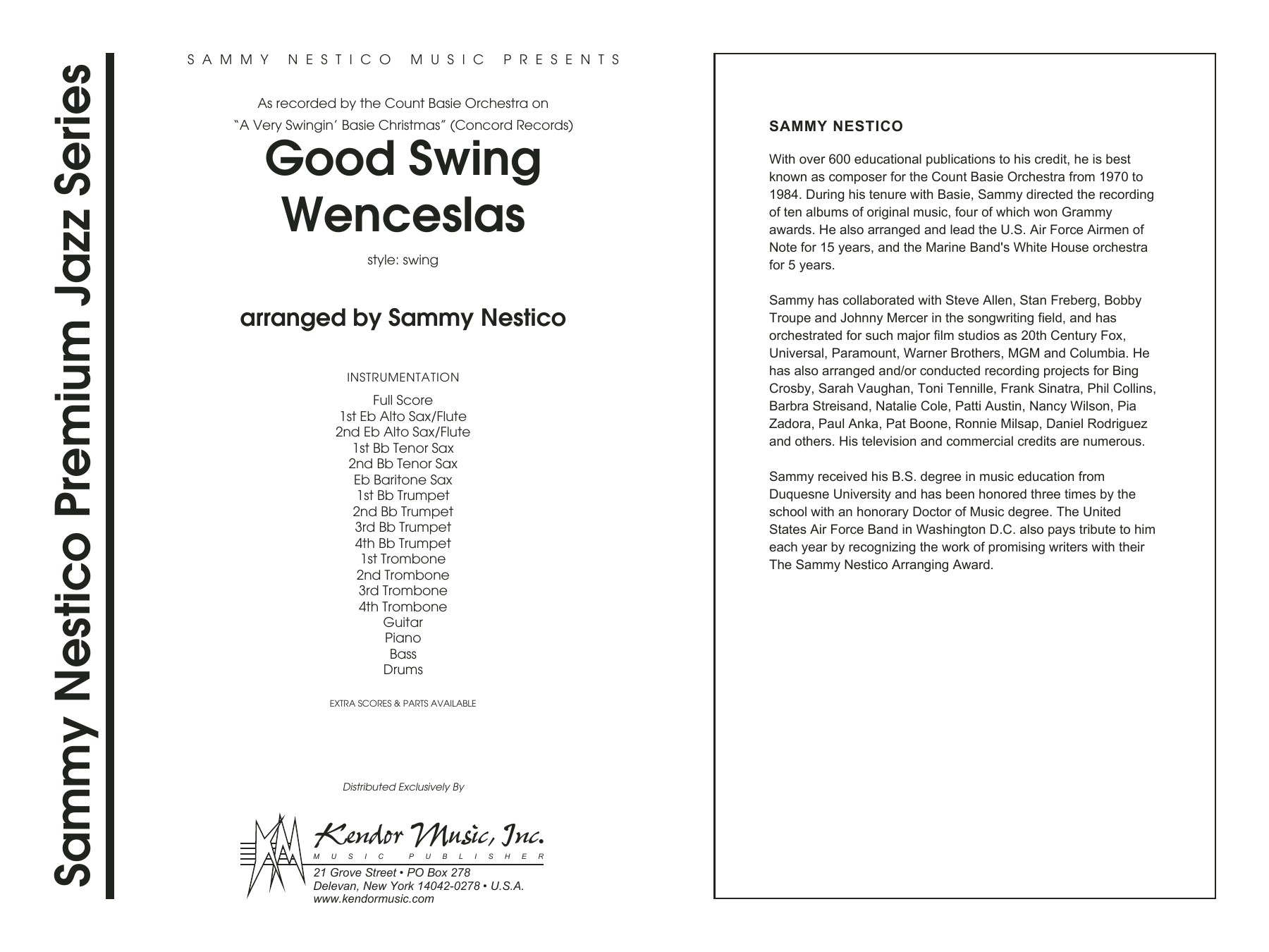Download Sammy Nestico Good Swing Wenceslas - Full Score Sheet Music