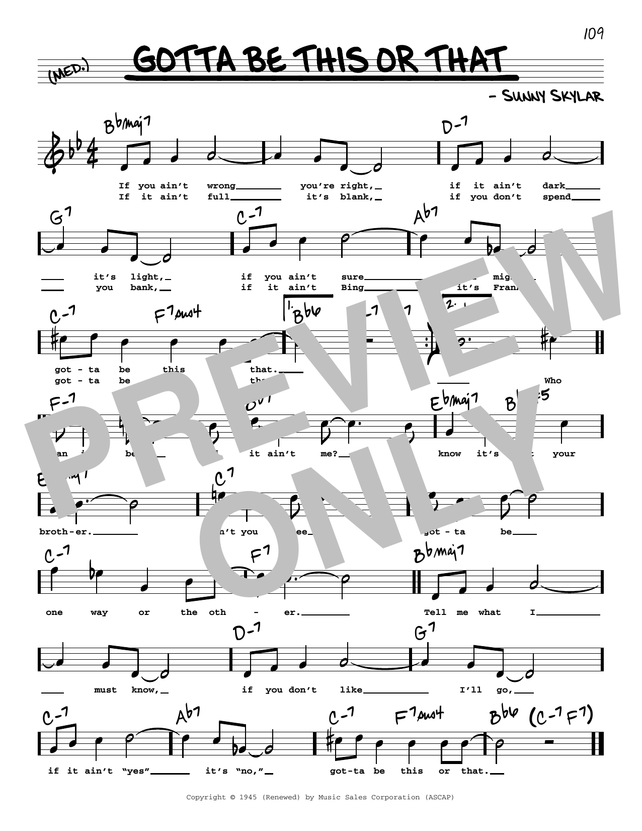 Download Benny Goodman and His Orchestra Gotta Be This Or That (High Voice) Sheet Music