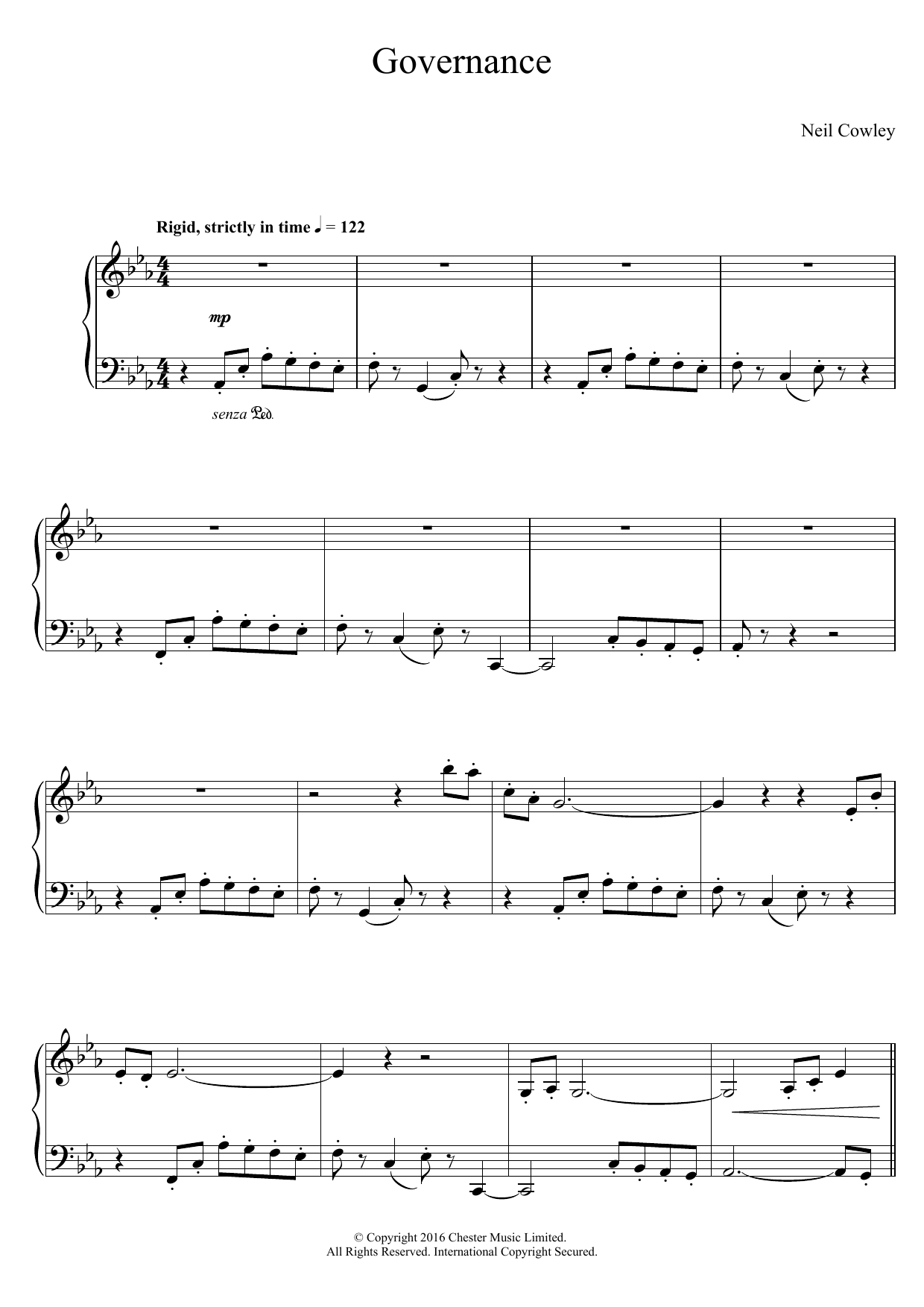 Download Neil Cowley Trio Governance Sheet Music