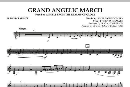 Download Robert Longfield Grand Angelic March - Bb Bass Clarinet Sheet Music