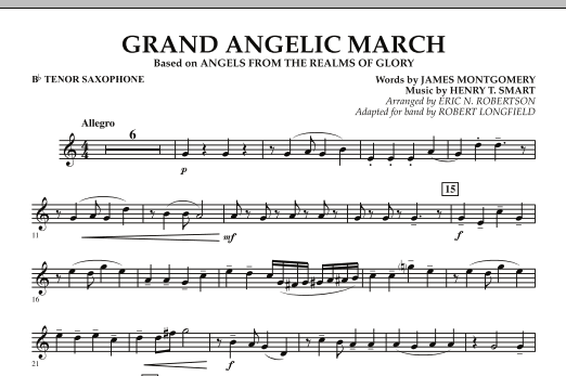Download Robert Longfield Grand Angelic March - Bb Tenor Saxophon Sheet Music