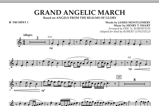 Download Robert Longfield Grand Angelic March - Bb Trumpet 1 Sheet Music