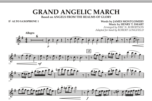 Download Robert Longfield Grand Angelic March - Eb Alto Saxophone Sheet Music