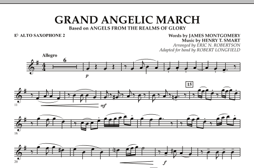 Download Robert Longfield Grand Angelic March - Eb Alto Saxophone Sheet Music