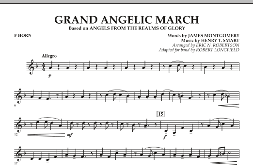 Download Robert Longfield Grand Angelic March - F Horn Sheet Music