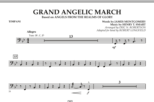 Download Robert Longfield Grand Angelic March - Timpani Sheet Music