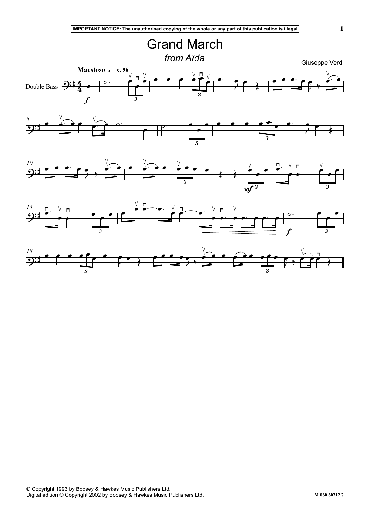 Download Giuseppe Verdi Grand March (from Aida) Sheet Music