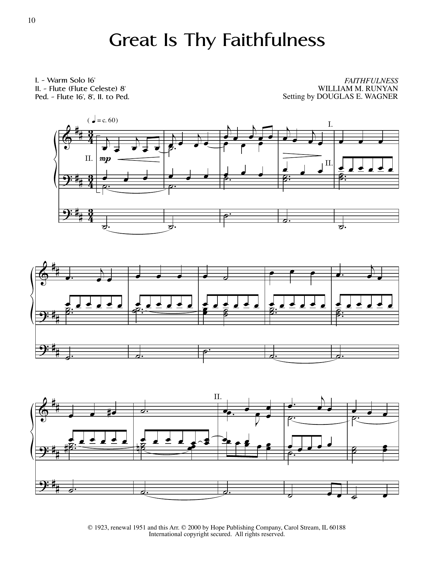 Download William M. Runyan Great is They Faithfulness Sheet Music