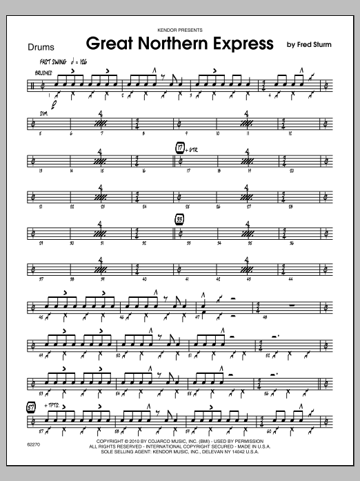 Download Sturm Great Northern Express - Drums Sheet Music