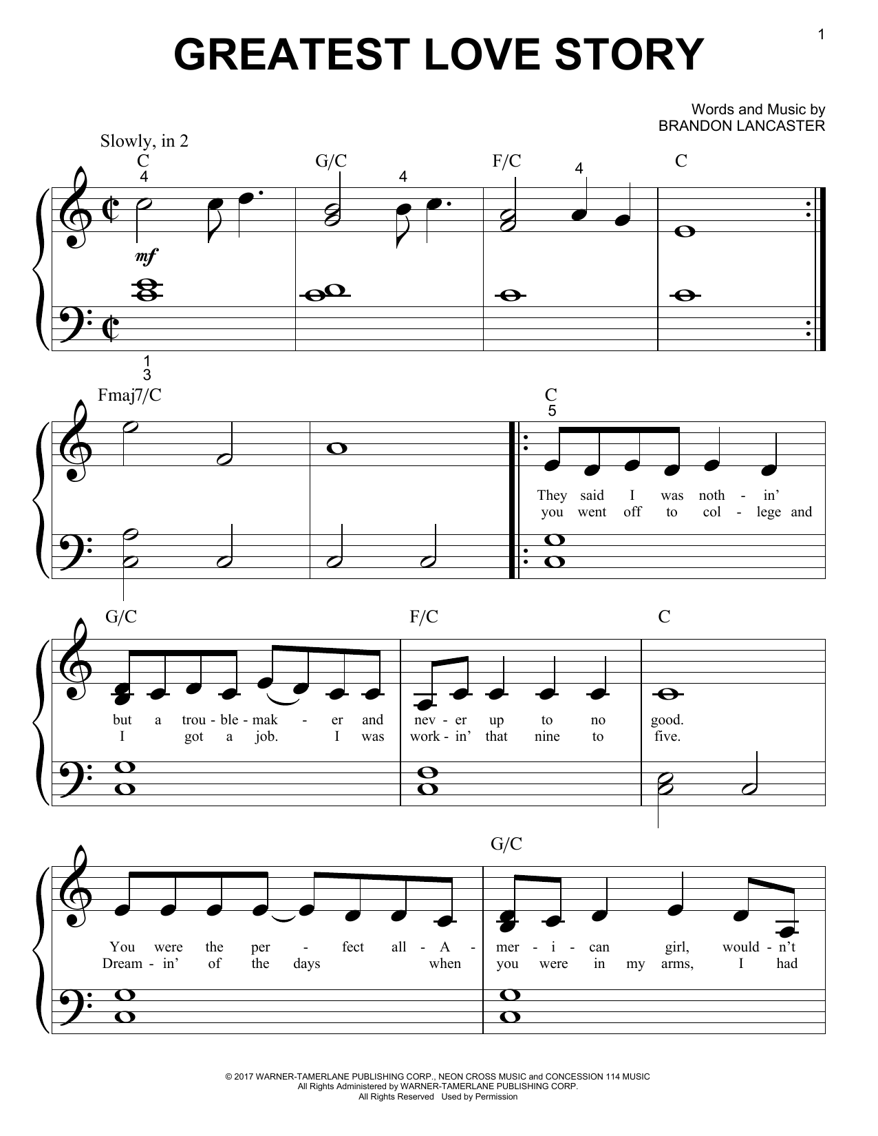 Download LANco Greatest Love Story Sheet Music