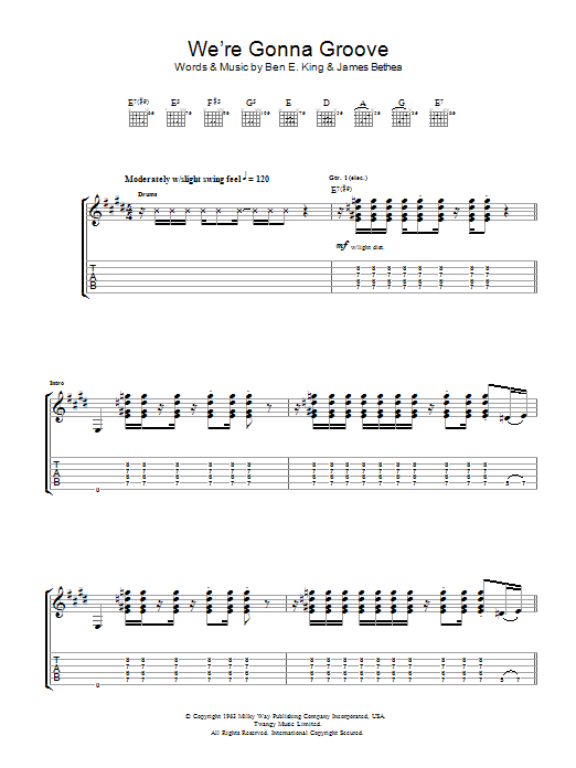Download Led Zeppelin We're Gonna Groove Sheet Music