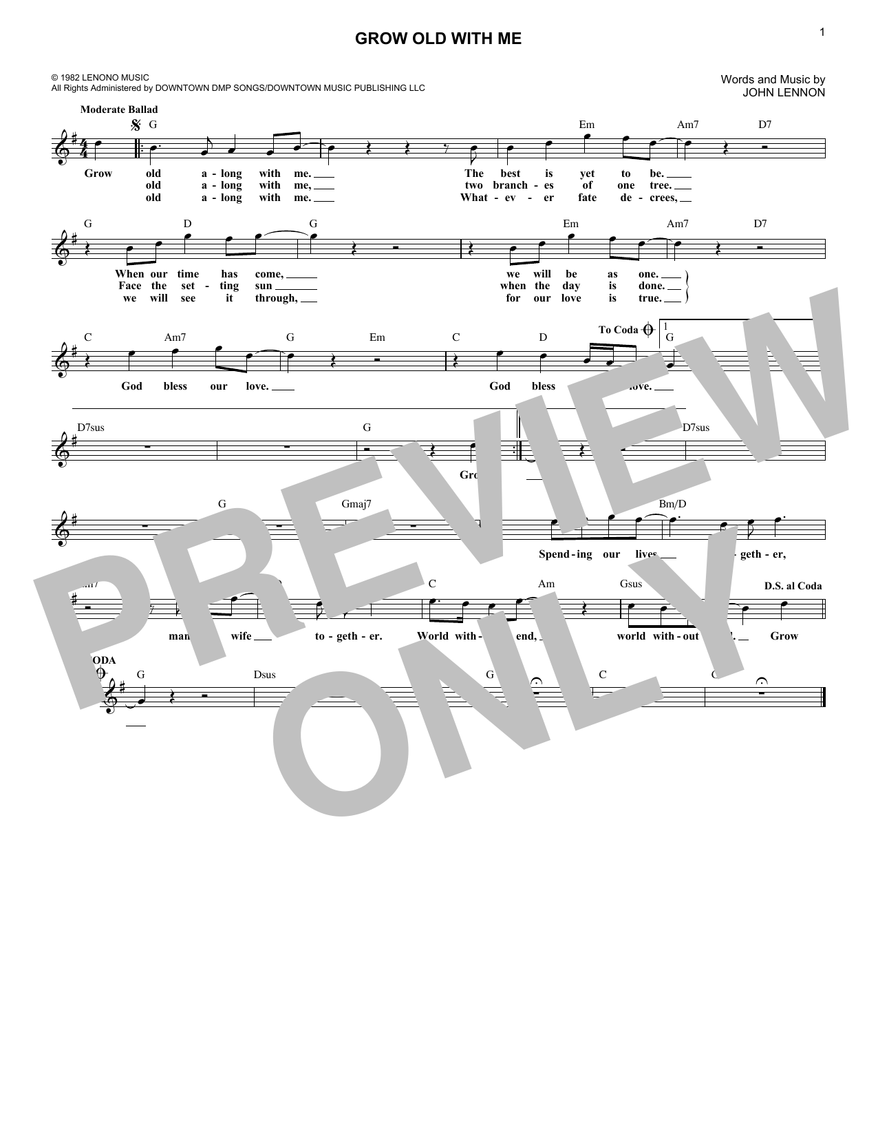Download Mary Chapin Carpenter Grow Old With Me Sheet Music