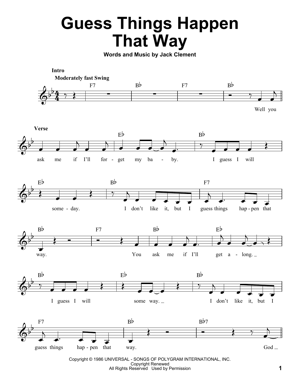 Download Johnny Cash Guess Things Happen That Way Sheet Music