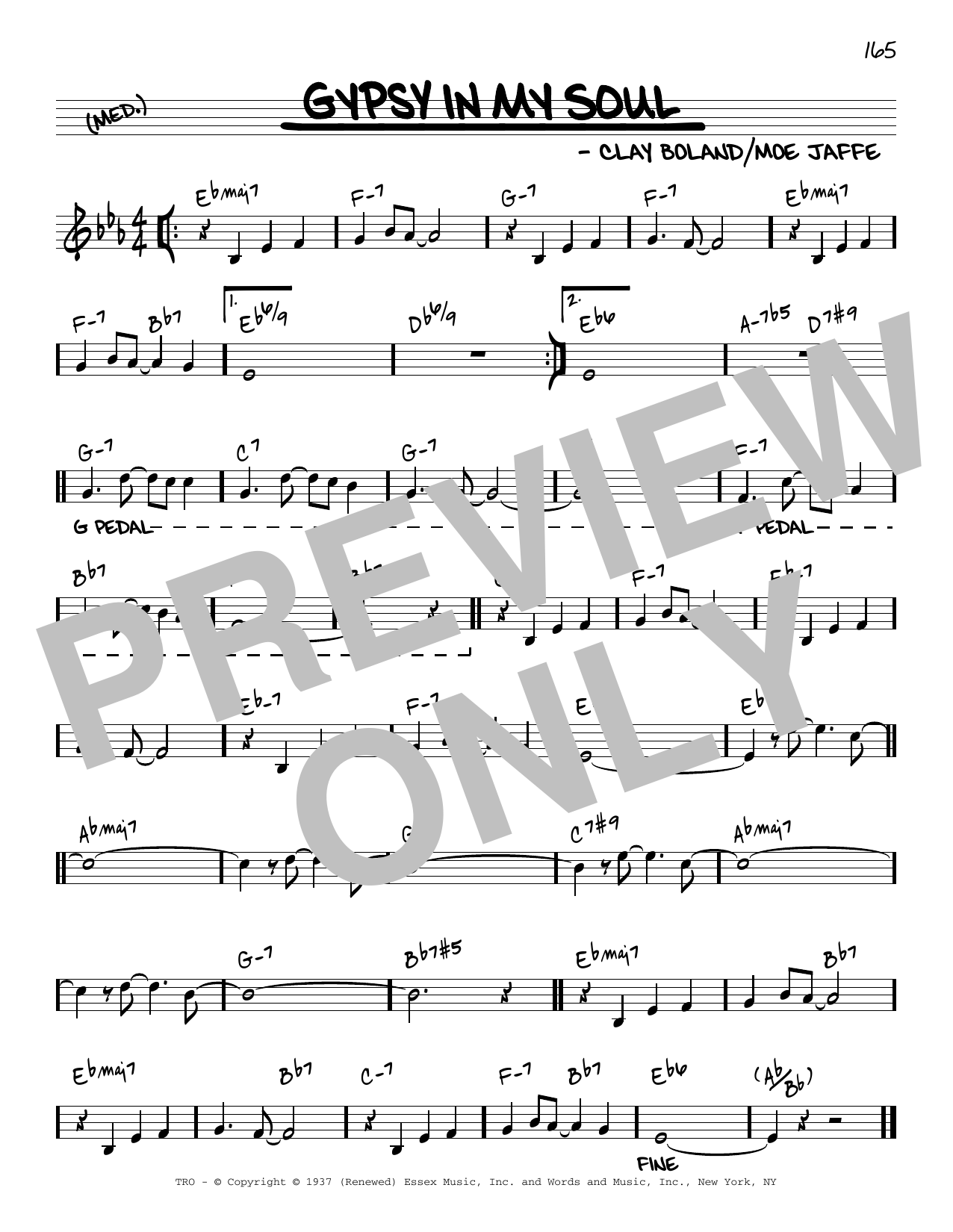 Download Clay Boland Gypsy In My Soul [Reharmonized version] Sheet Music