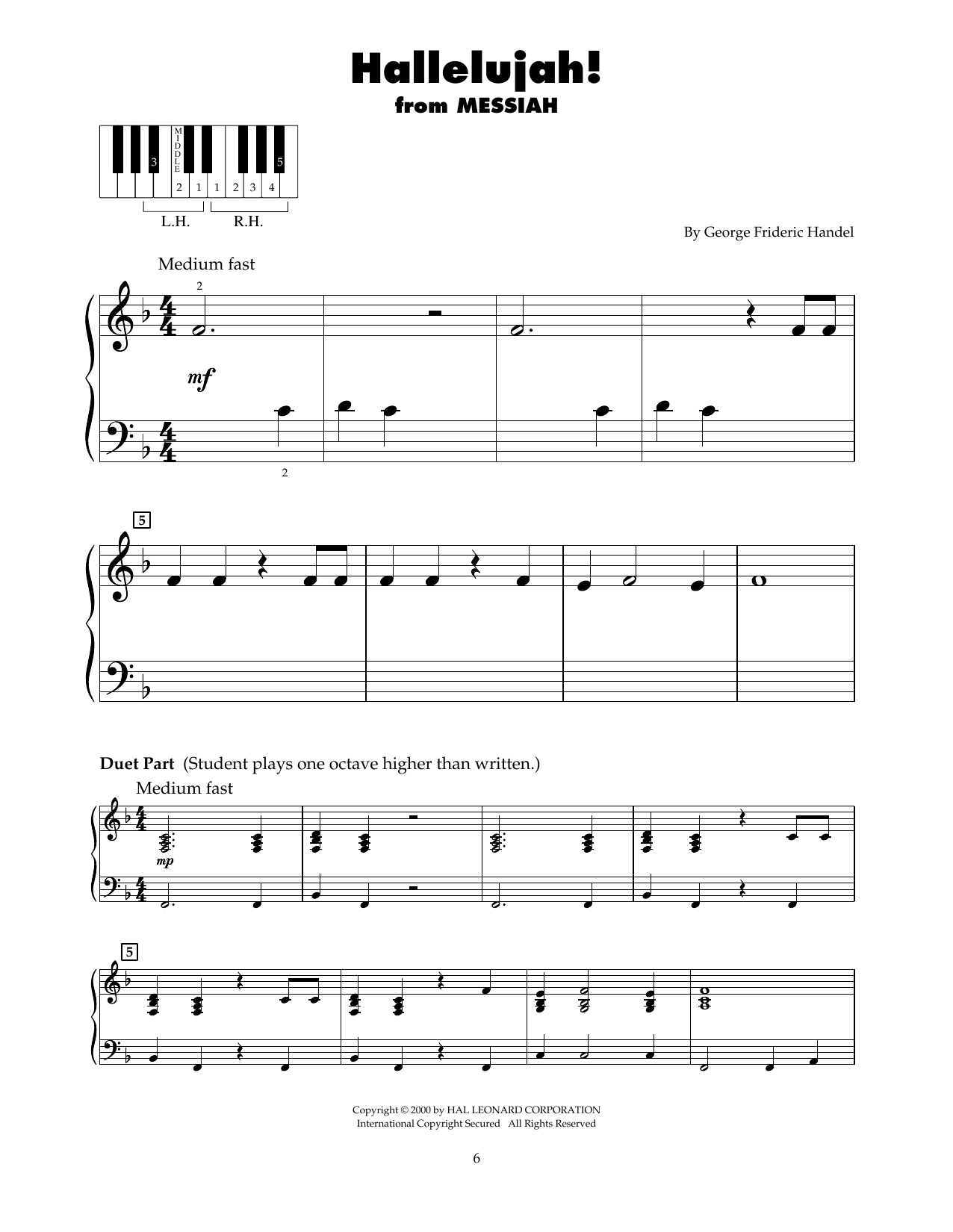 Download George Frideric Handel Hallelujah Chorus (arr. Carol Klose) Sheet Music