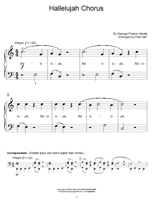 Download George Frideric Handel Hallelujah Chorus Sheet Music