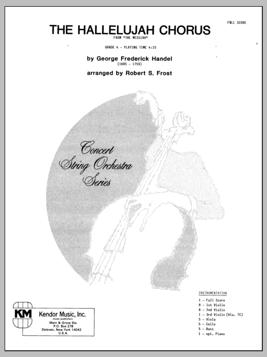 Download Frost Hallelujah Chorus, The - Full Score Sheet Music