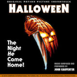 Download or print John Carpenter Halloween Theme Sheet Music Printable PDF 3-page score for Halloween / arranged Piano Solo SKU: 514456.