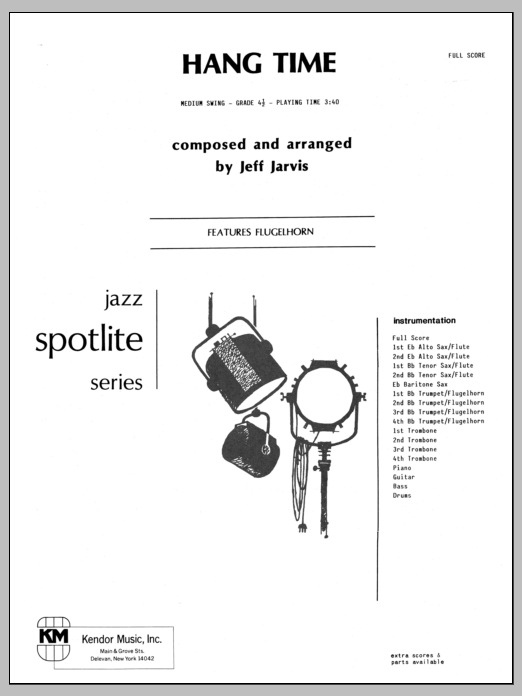 Download Jeff Jarvis Hang Time - Full Score Sheet Music