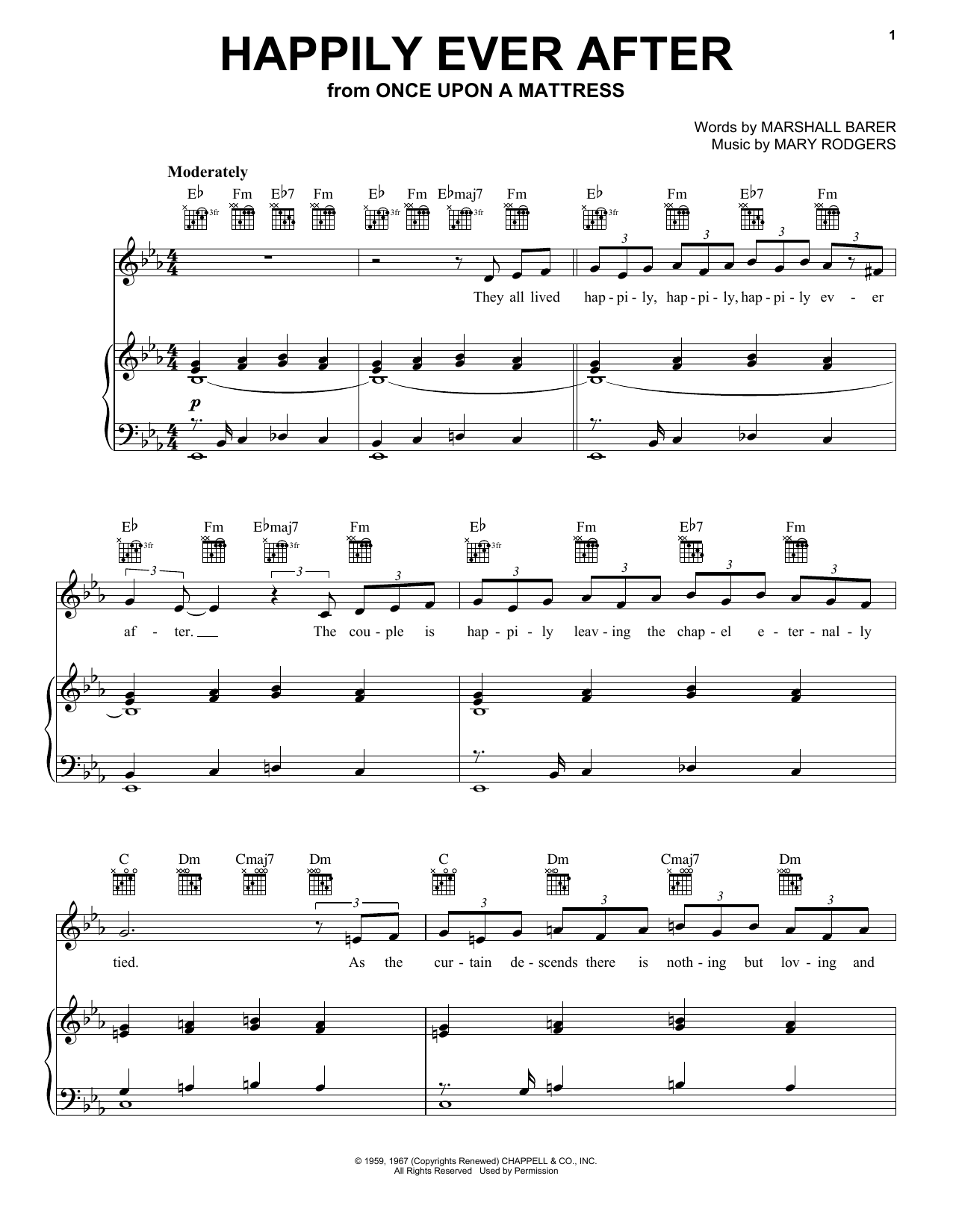 Download Rodgers & Barer Happily Ever After Sheet Music