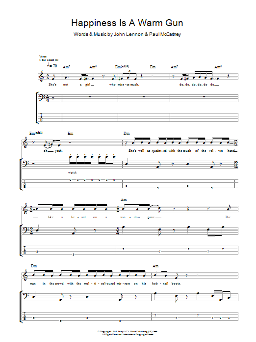 Download The Beatles Happiness Is A Warm Gun Sheet Music