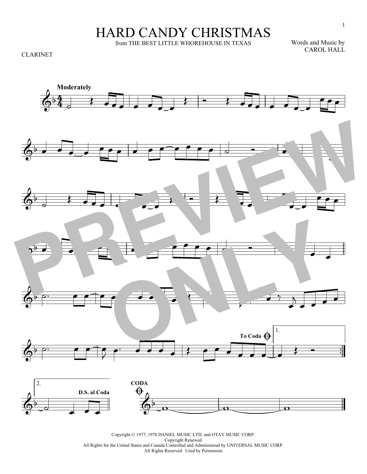 Download Dolly Parton Hard Candy Christmas Sheet Music